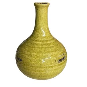 Green Crackle Glaze Vase ceramic rustic earthy farmhouse